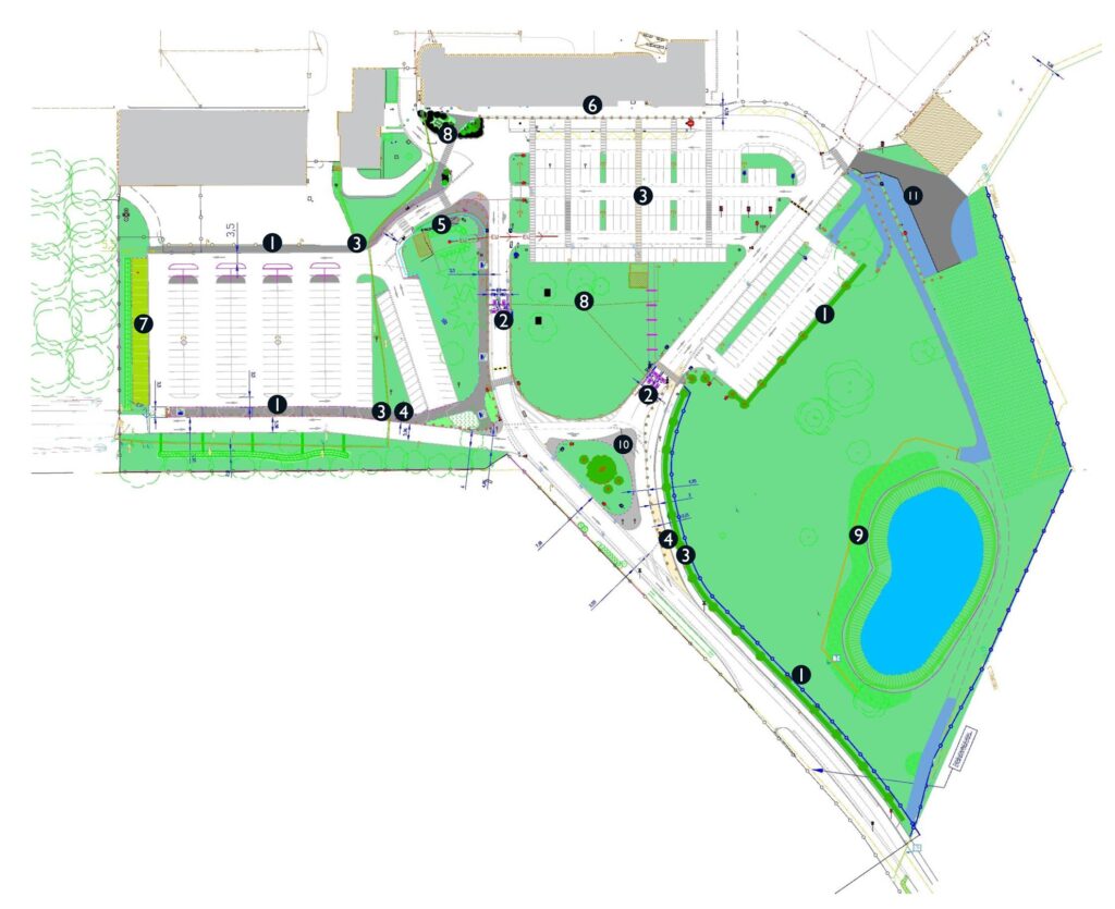 Plan travaux parking Aéroport de Tours